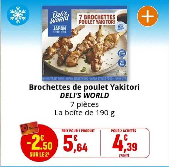 Brochettes de poulet Yakitori DELI'S WORLD