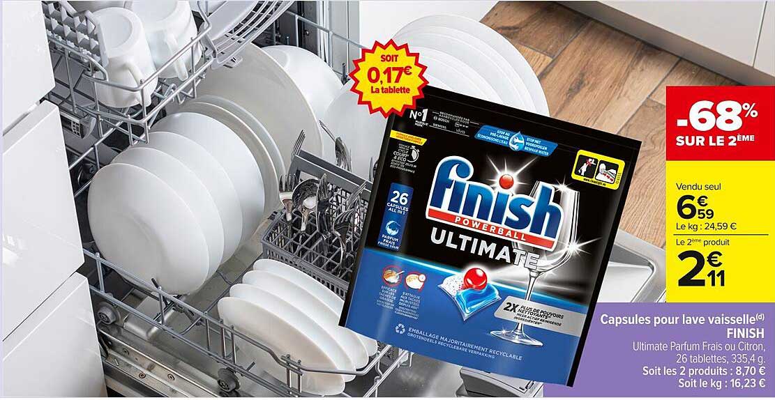 Capsules pour lave-vaisselle FINISH Ultimate