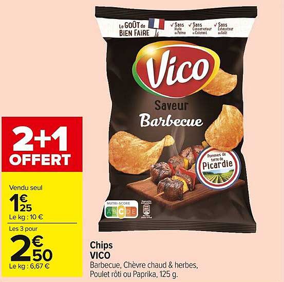 Chips VICO Saveur Barbecue