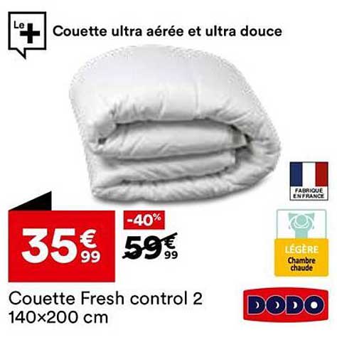 Couette ultra aérée et ultra douce