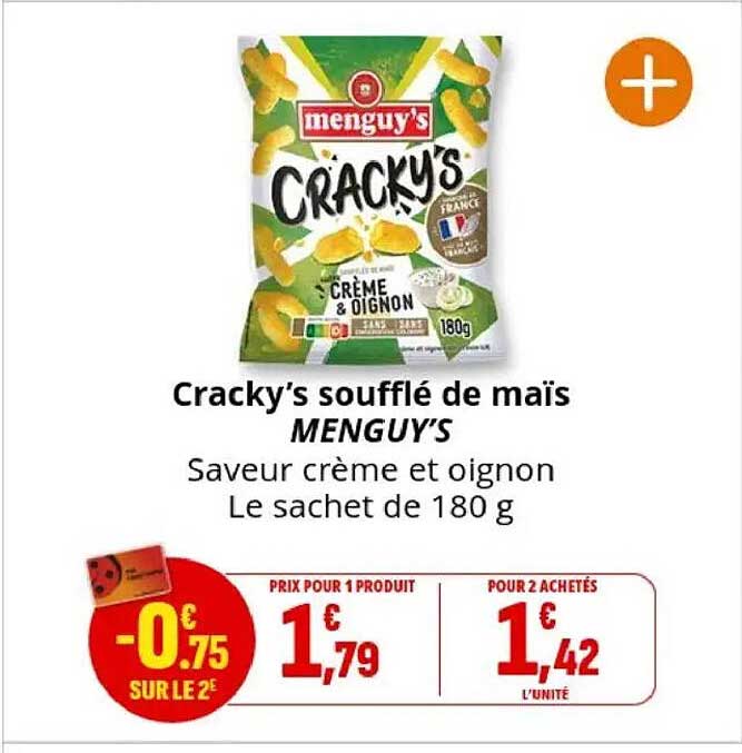 Cracky’s soufflé de maïs MENGUY’S