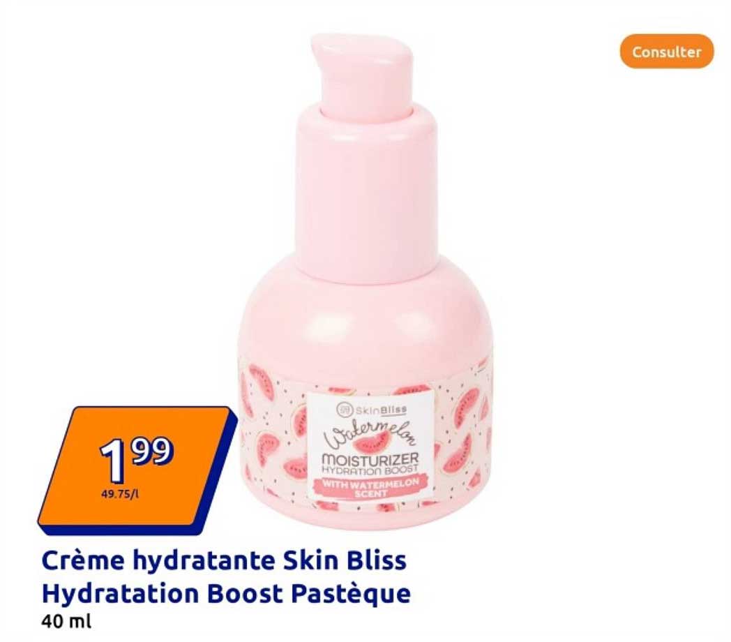 Crème hydratante Skin Bliss Hydratation Boost Pastèque 40 ml