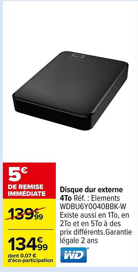 Disque dur externe 4To