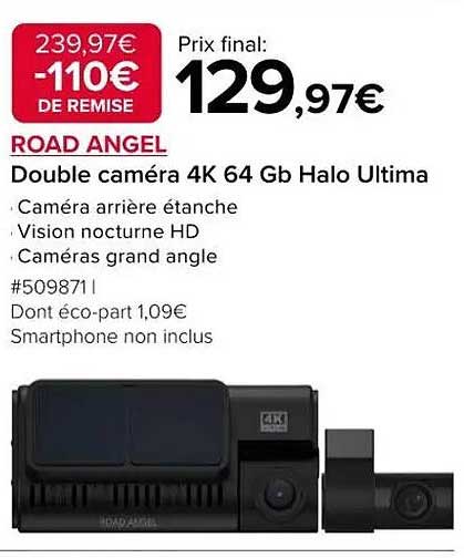 DOUBLE CAMÉRA 4K 64 Gb HALO ULTIMA