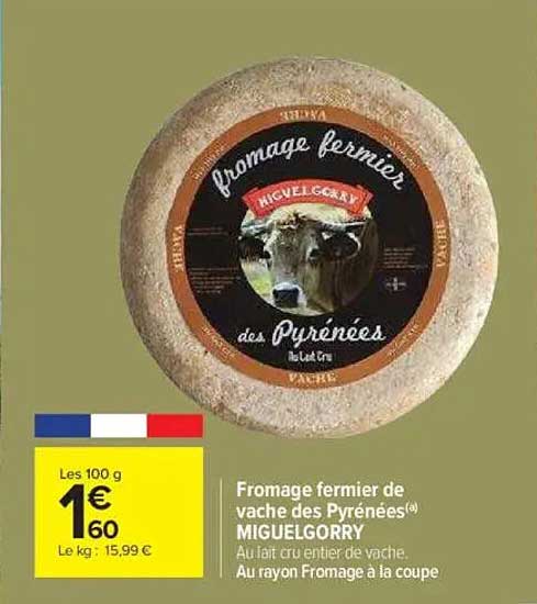 Fromage fermier de vache des Pyrénées(a) MIGUELGORRY