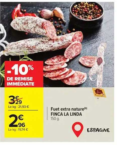 Fuet extra nature Finca La Linda 150 g