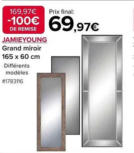 Grand miroir JAMIEYOUNG 165 x 60 cm