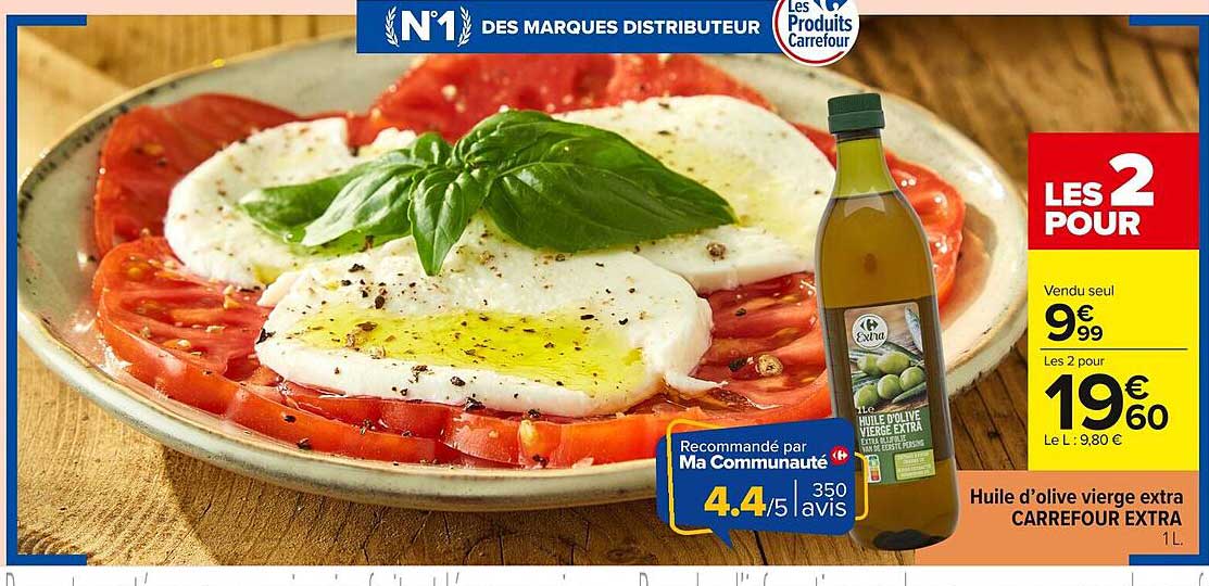 Huile d’olive vierge extra CARREFOUR EXTRA 1L