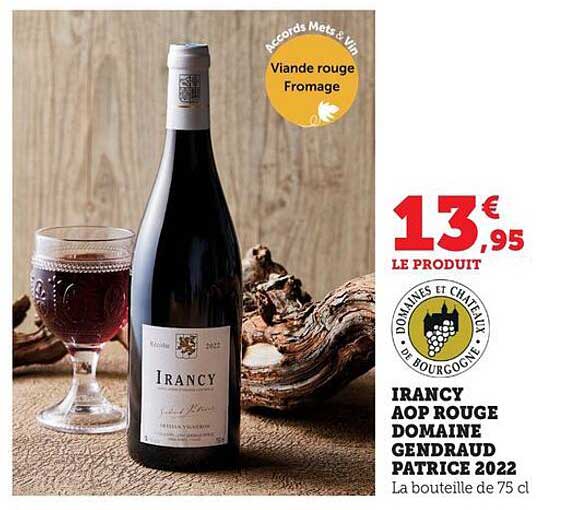 IRANCY AOP ROUGE DOMAINE GENDRAUD PATRICE 2022