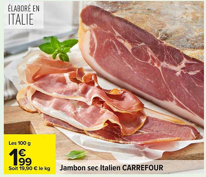 Jambon sec Italien CARREFOUR