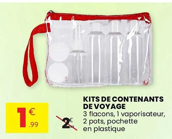 KITS DE CONTENANTS DE VOYAGE