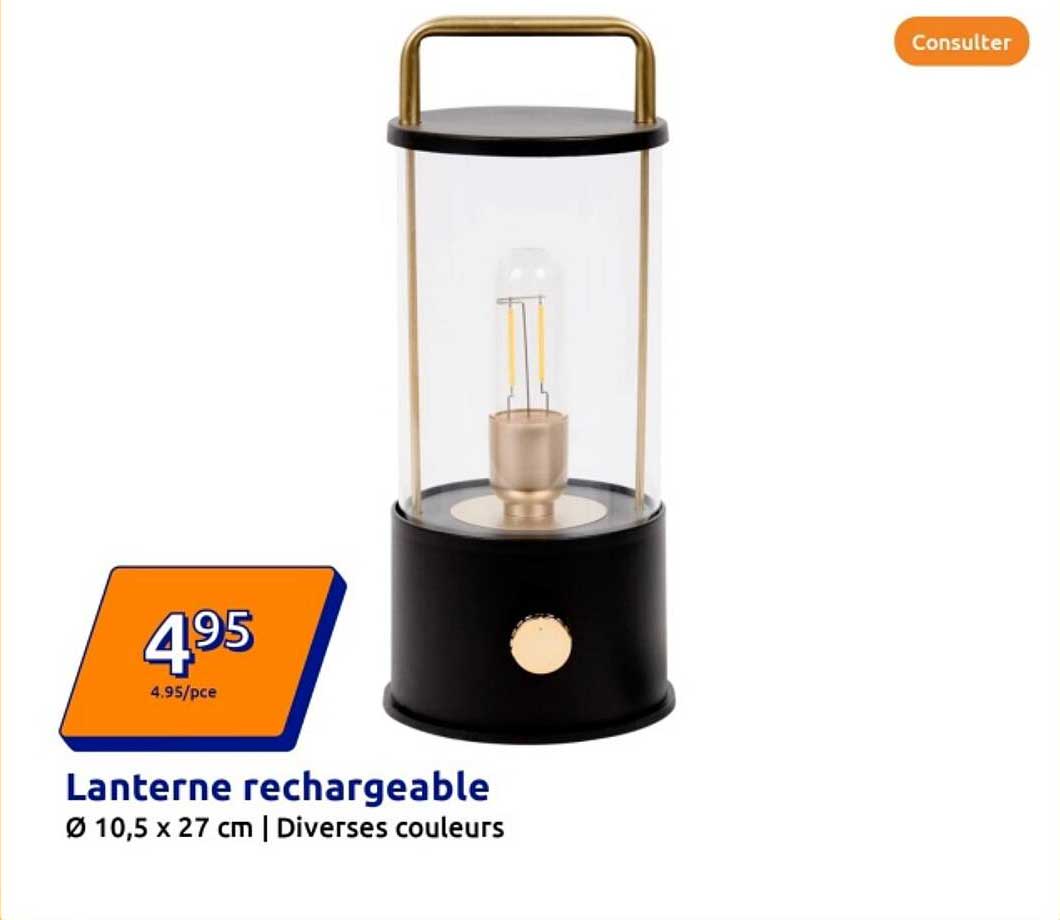 Lanterne rechargeable