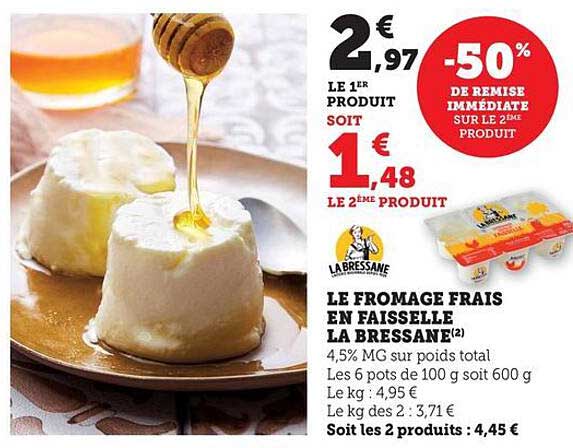 LE FROMAGE FRAIS EN FAISSELLE LA BRESSANE