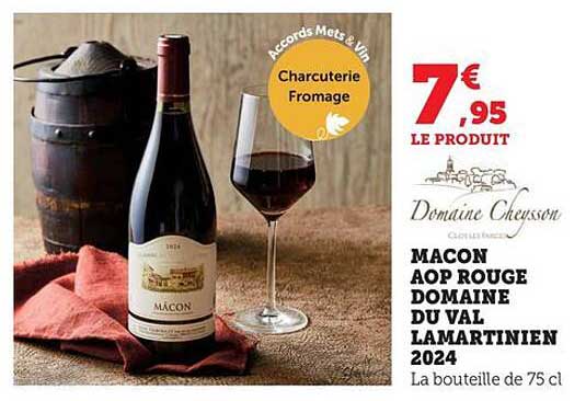 MACON AOP ROUGE DOMAINE DU VAL LAMARTINIEN 2024
