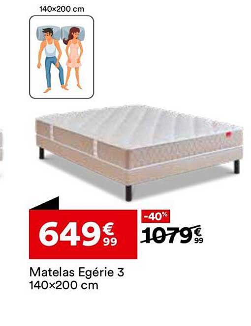 Matelas Égérie 3 140x200 cm
