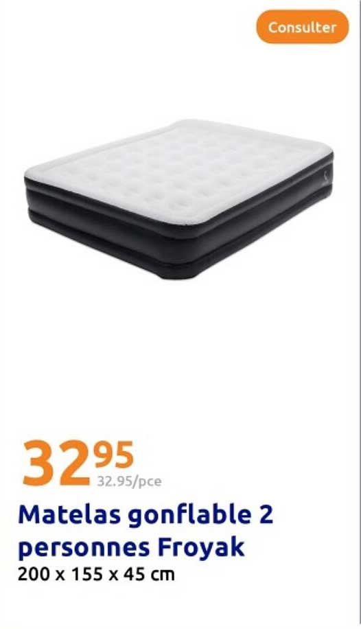 Matelas gonflable 2 personnes Froyak
