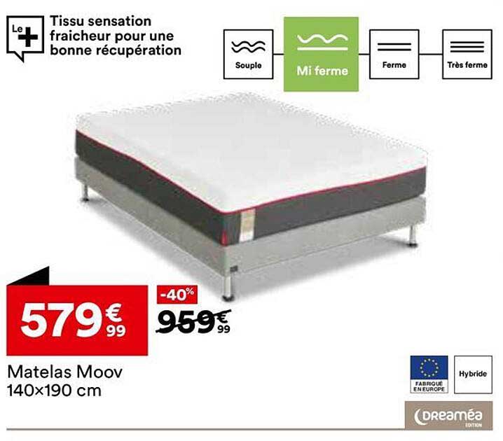 Matelas Moov 140x190 cm