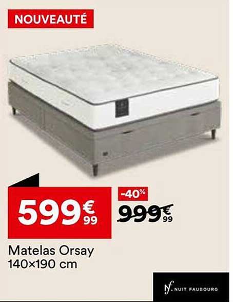 Matelas Orsay 140x190 cm