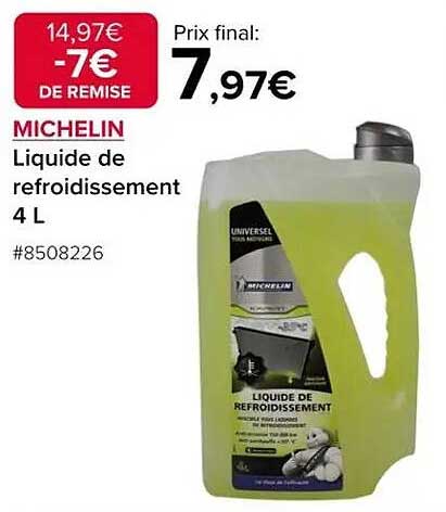 MICHELIN Liquide de refroidissement 4 L