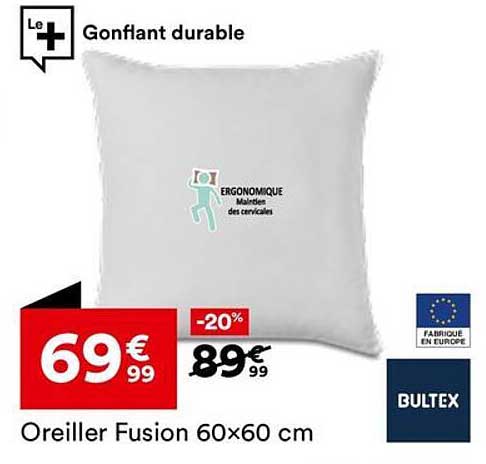 Oreiller Fusion 60x60 cm