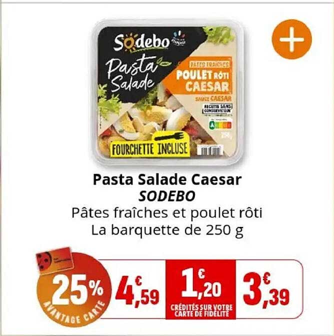Pasta Salade Caesar SODEBO