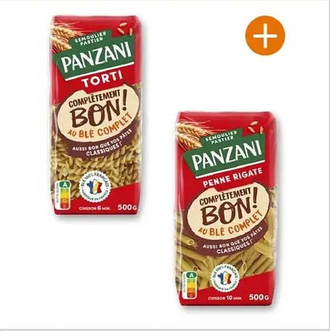 Pâtes Panzani COMPLÈTEMENT BON! au blé complet