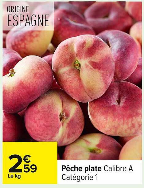 Pêche plate Calibre A Catégorie 1