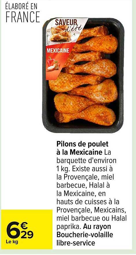 Pilons de poulet à la Mexicaine