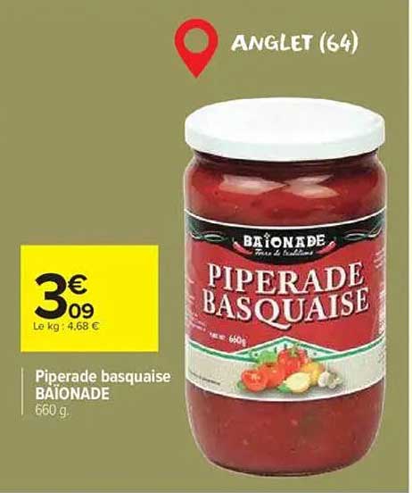 Piperade basquaise BAÏONADE 660 g
