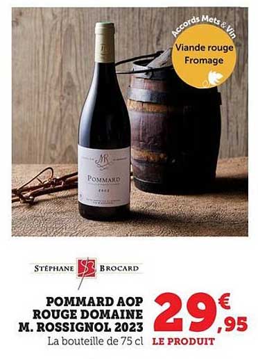 Pommard AOP Rouge Domaine M. Rossignon 2023