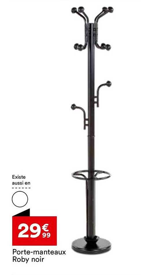 Porte-manteaux Roby noir