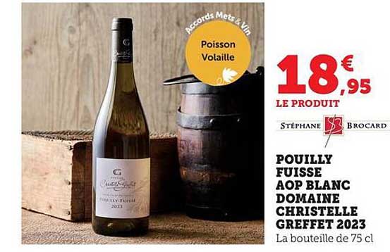 POUILLY FUISSE AOP BLANC DOMAINE CHRISTELLE GREFFET 2023