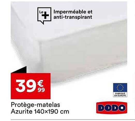 Protège-matelas Azurite 140x190 cm