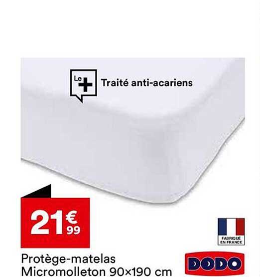 Protège-matelas Micromolleton 90x190 cm