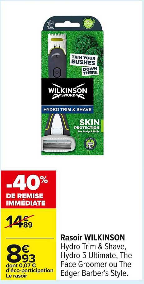 Rasoir WILKINSON - Hydro Trim & Shave