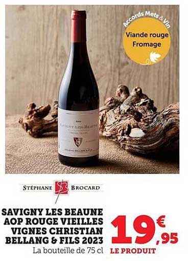 Savigny Les Beaune AOP Rouge Vieilles Vignes Christian Bellang & Fils 2023