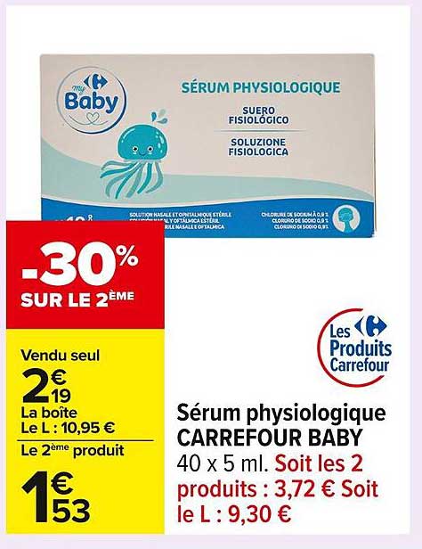 Sérum physiologique CARREFOUR BABY