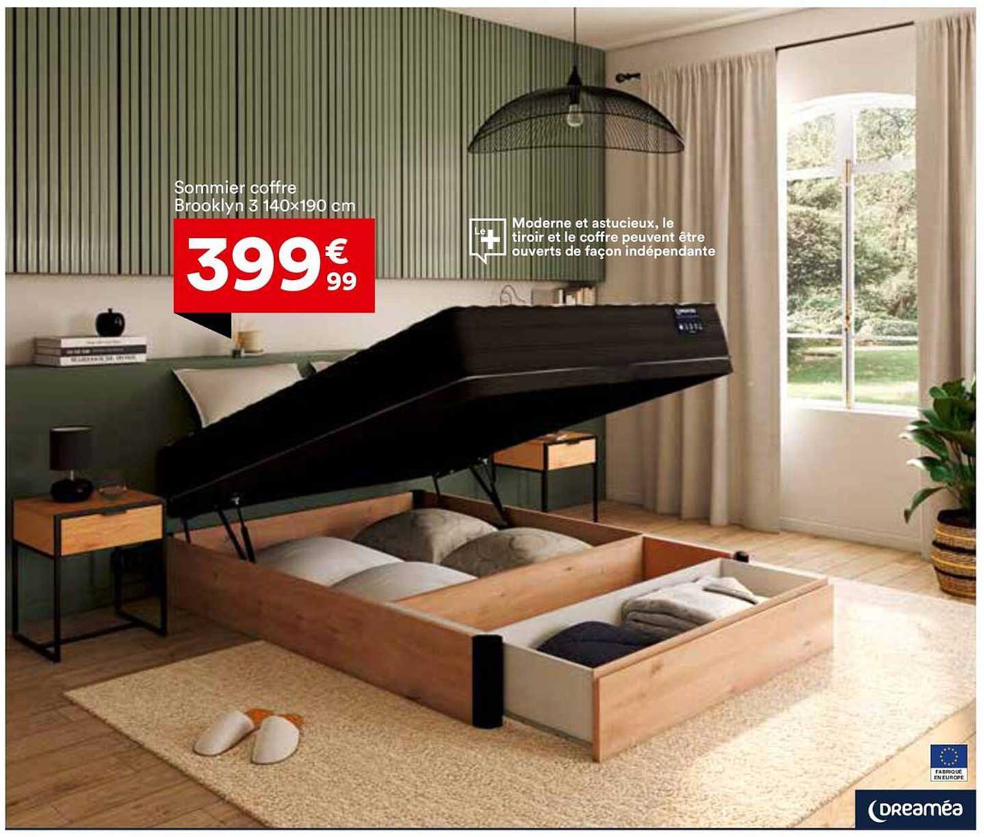 Sommier coffre Brooklyn 3 140x190 cm
