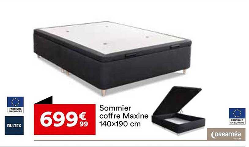 Sommiers coffres Maxine 140x190 cm