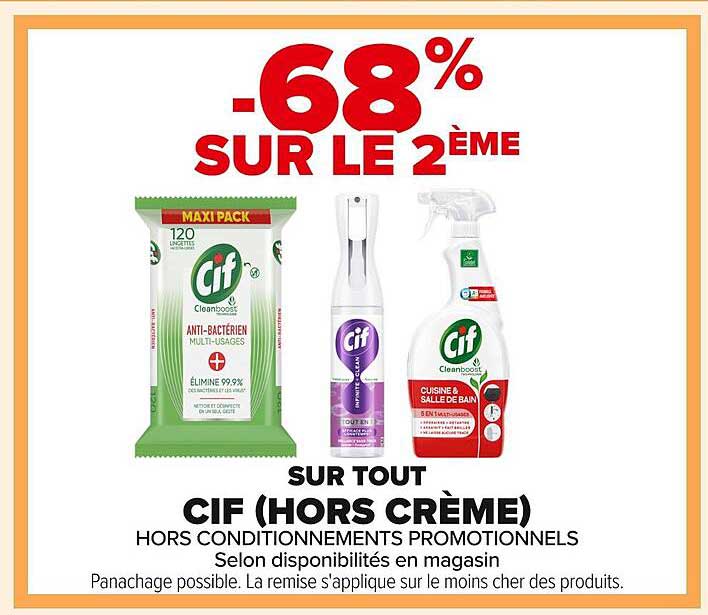 SUR TOUT CIF (HORS CRÈME)
