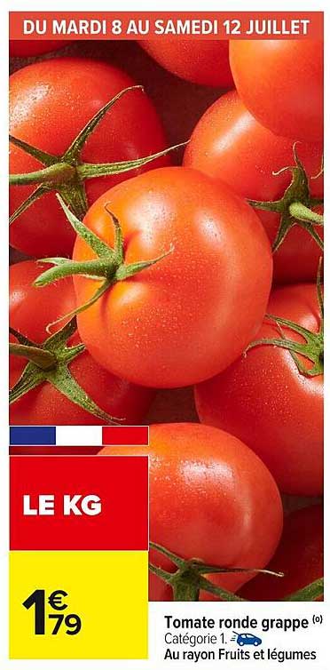 Tomate ronde grappe