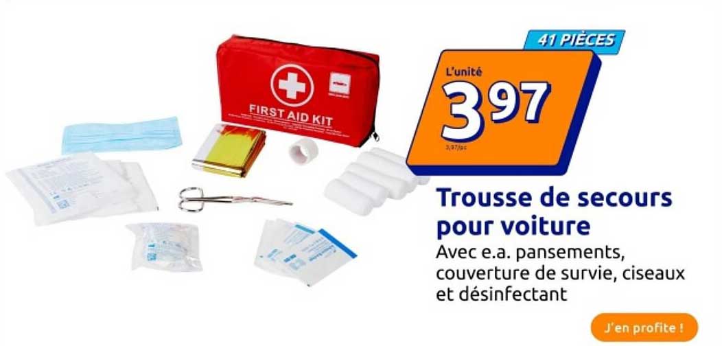 Trousse de secours pour voiture