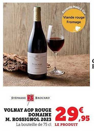 VOLNAY AOP ROUGE DOMAINE M. ROSSIGNOL 2023