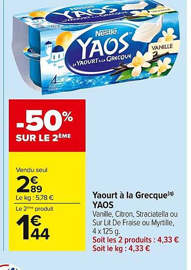 Yaourt à la Grecque YAOS