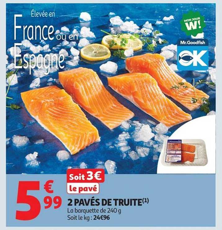2 PAVÉS DE TRUITE