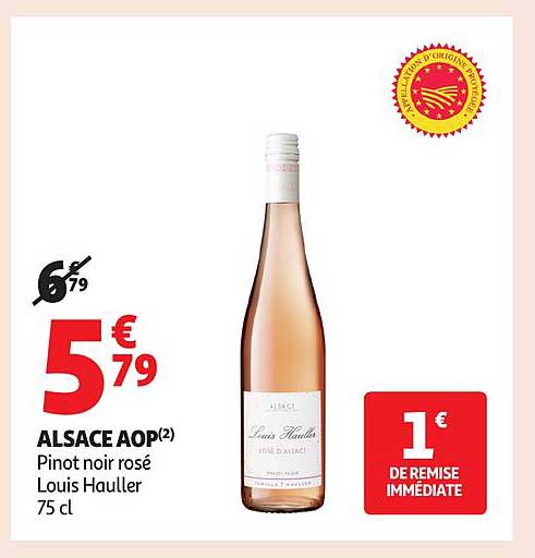 ALSACE AOP Pinot noir rosé Louis Hauller 75 cl