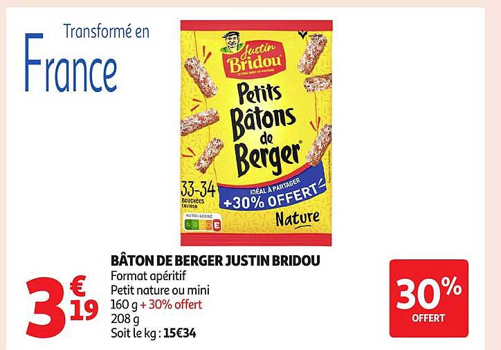 BÂTON DE BERGER JUSTIN BRIDOU