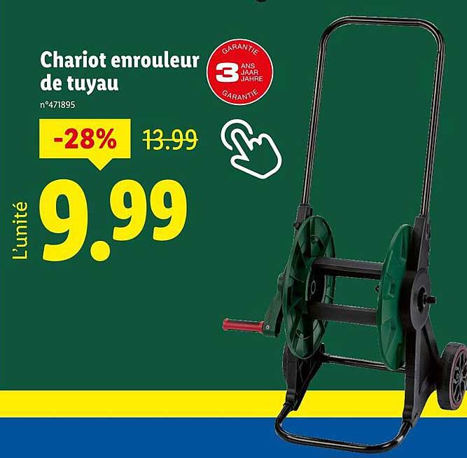 Chariot enrouleur de tuyau