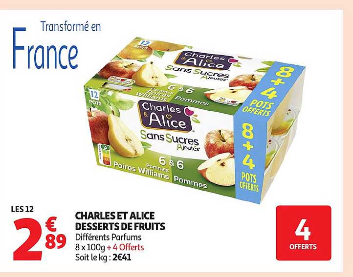 CHARLES ET ALICE DESSERTS DE FRUITS