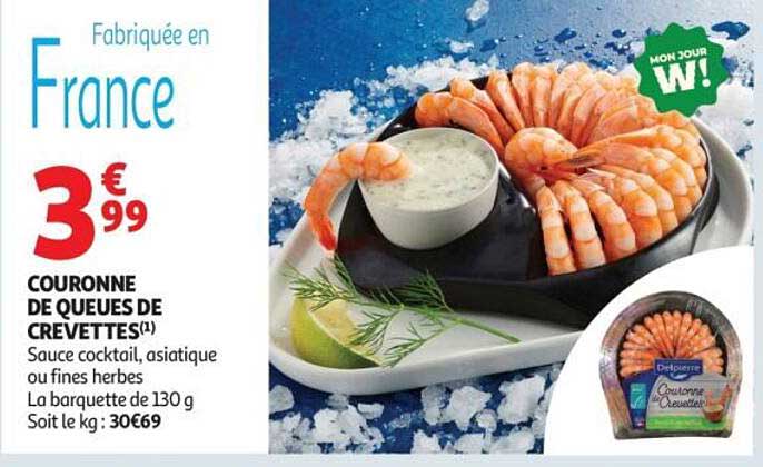 COURONNE DE QUEUES DE CREVETTES